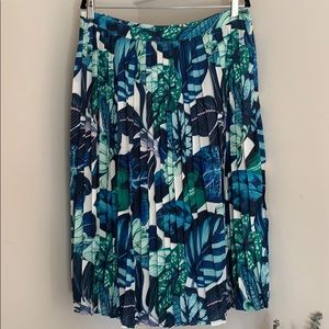 ModCloth Tropical Print Midi Skirt